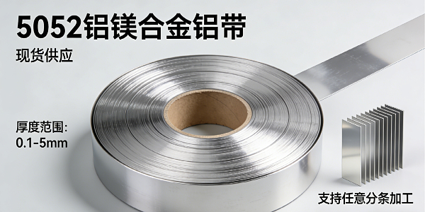 现货 5052 铝镁合金铝带 0.1-5mm 任意分条加工