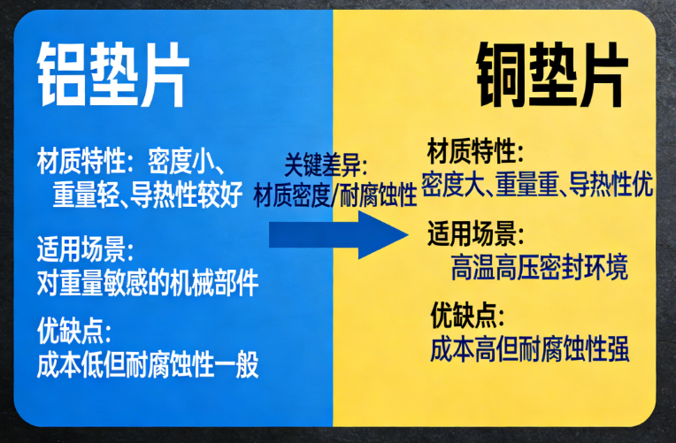 铝垫片和铜垫片哪个好(图1)