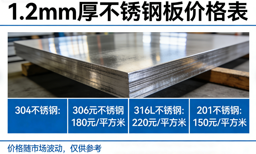 不锈钢板1.2厚多少钱每平米(图1)